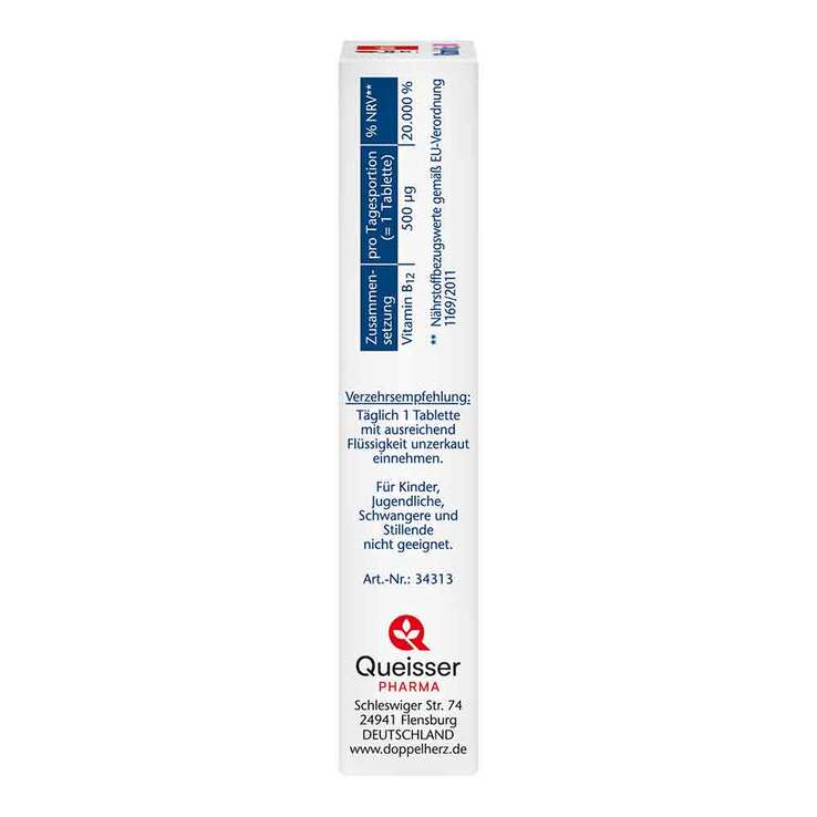 Doppelherz Vitamin B12 500 Tabletten, 30 St