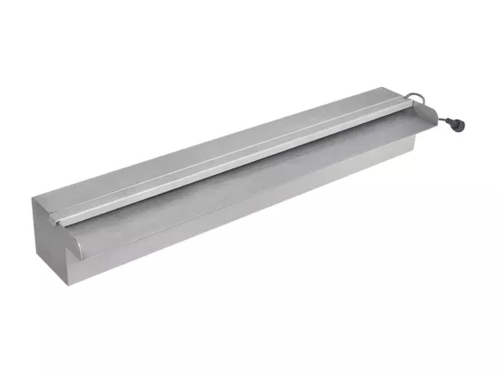 Lame d'eau rectangulaire à LED 60cm en acier inoxydable pour piscine