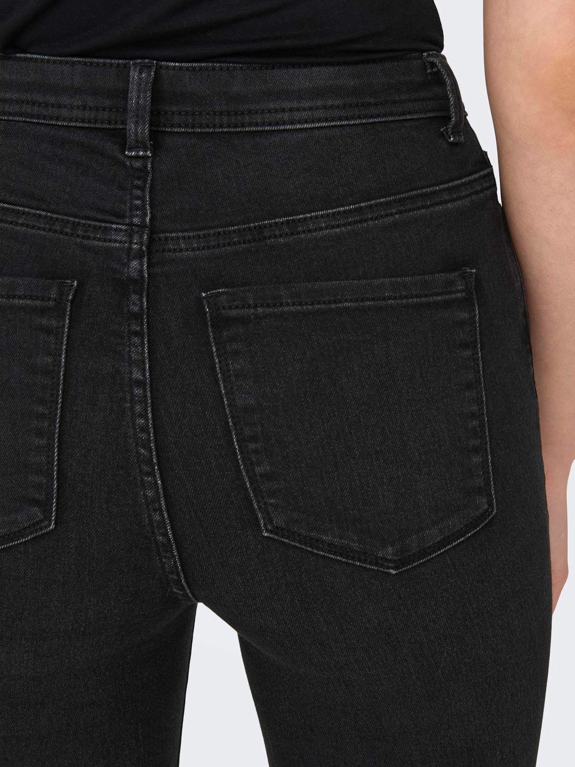JDYLONDON Hohe Taille Skinny Fit Jeans Black Denim
