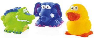 Nuby Zwemmende Badfiguren Set van 3 stuks 1ST