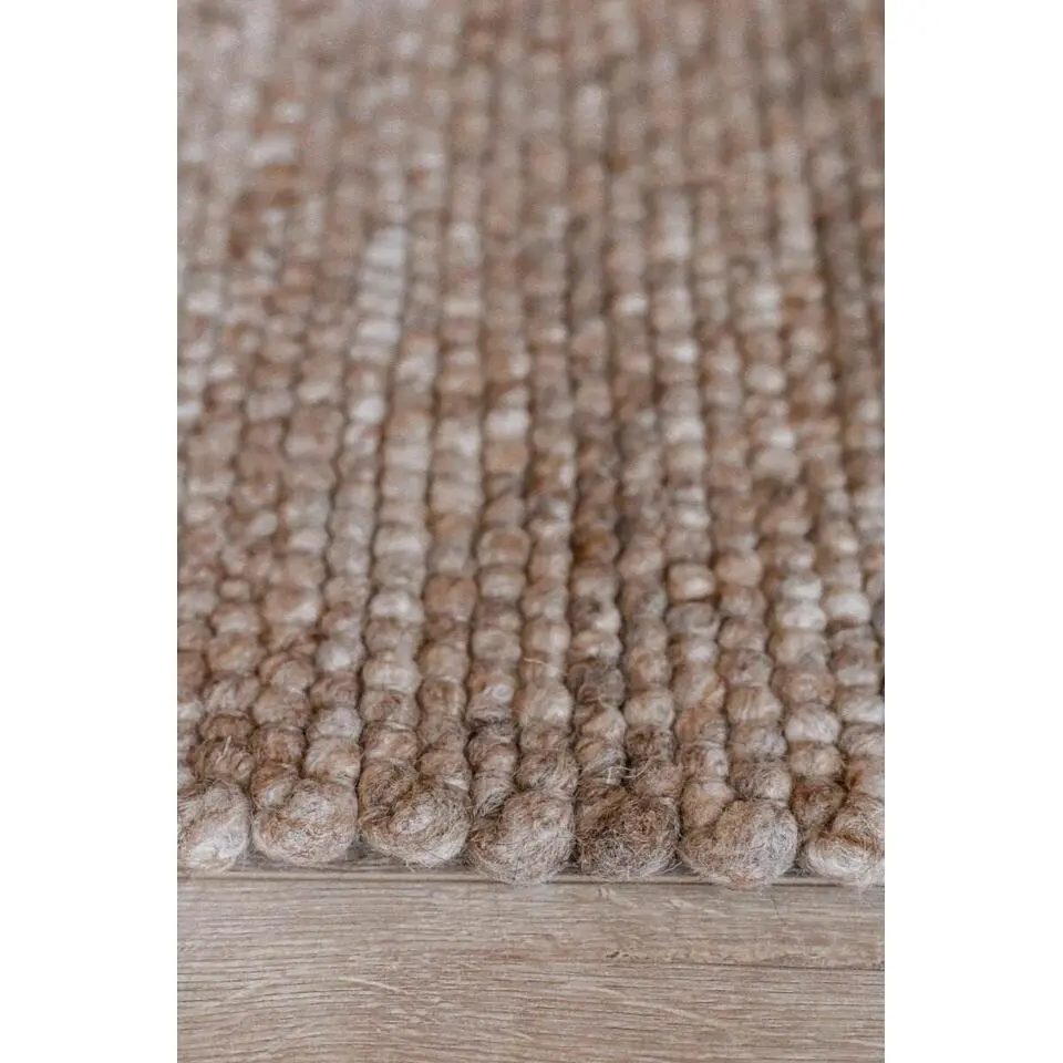 Interieur05 Wollen Vloerkleed lichtbruin Vik - 340 x 240 cm