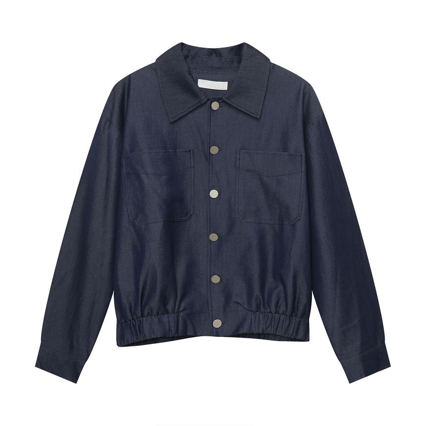FAERIS - Effen overhemd met knoopjes / Hoge taille, wijde broek