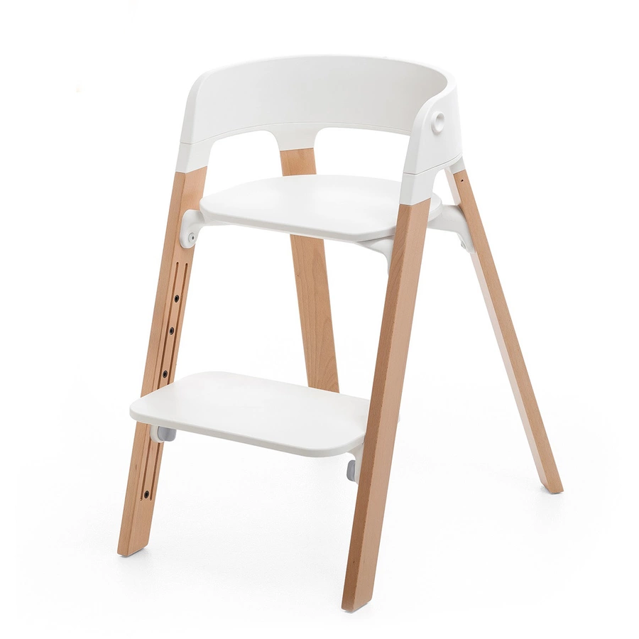 STOKKE® Steps™ Hochstuhl weiß Buche natur