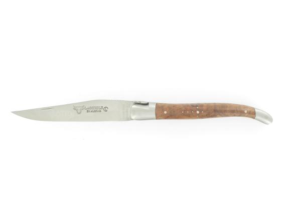 Laguiole 12 cm- Bois Menthe - 2 mitres Couteau de poche par Laguiole en Aubrac