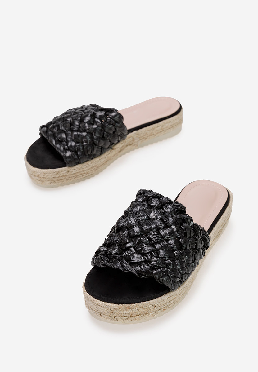 Claquettes femme noirs Zocca