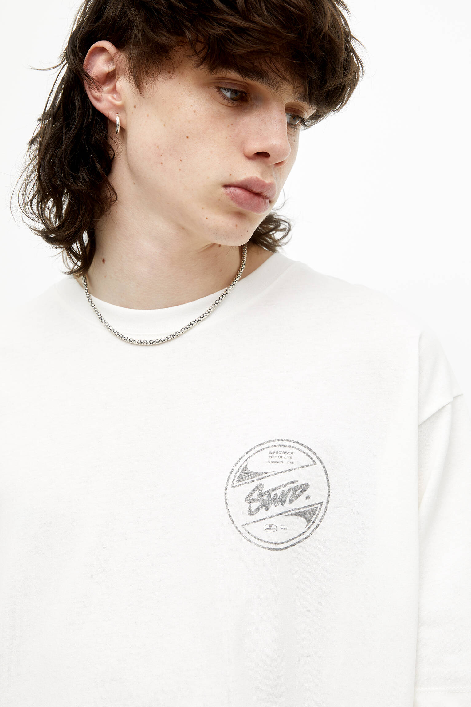 Camiseta licenciada The Creation of Adam STWD - Off White