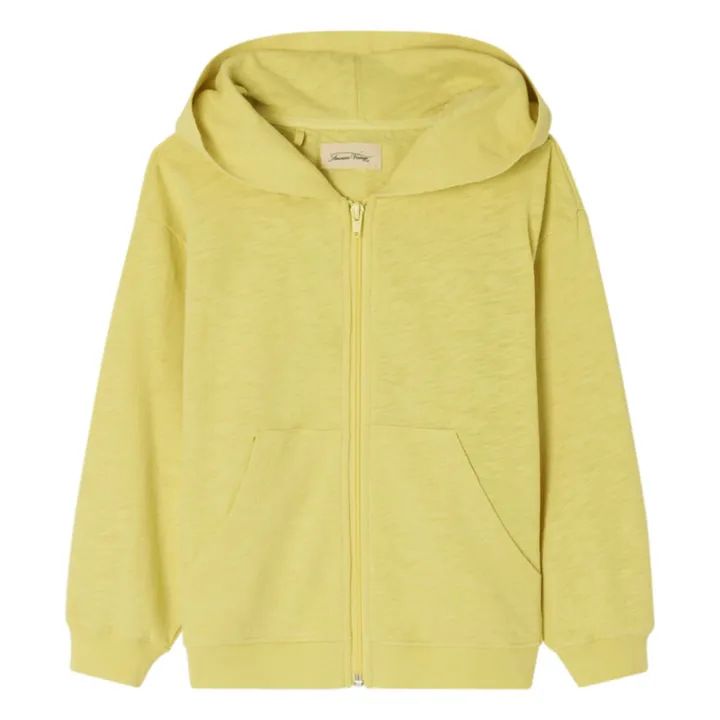American Vintage Sweat Capuche Zippé Sonoma | Jaune chiné