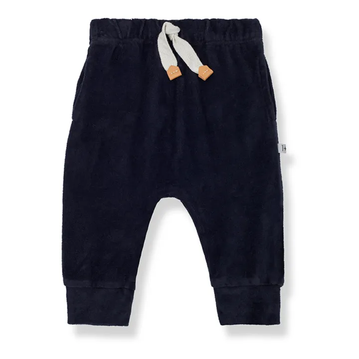 1+ in the family Jogger Velours Jon | Bleu marine