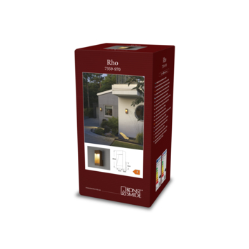 KonstSmide buiten wandlamp Rho 8W LED 1-lichtslamp roestbruin