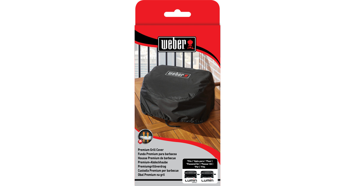 WeberPremium Barbecuehoes - Lumin 2026 beschermkap  (Zwart)