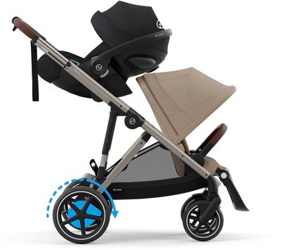 Cybex e-GAZELLE S Sportsvogn, Almond Beige/Taupe