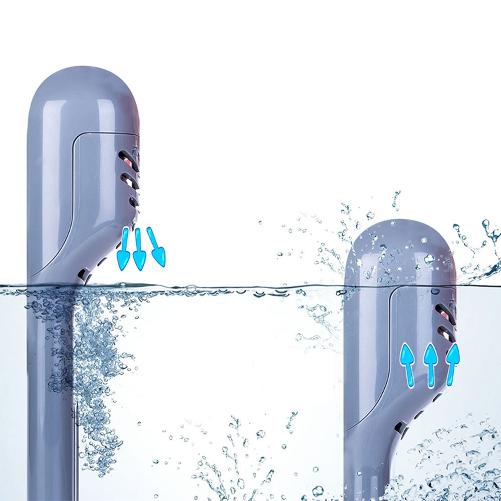 (Gr. XL) Schnorchelmaske Anti-Leak Vollgesichts Unterwasser Maske inkl. GoPro Halterung - Grau