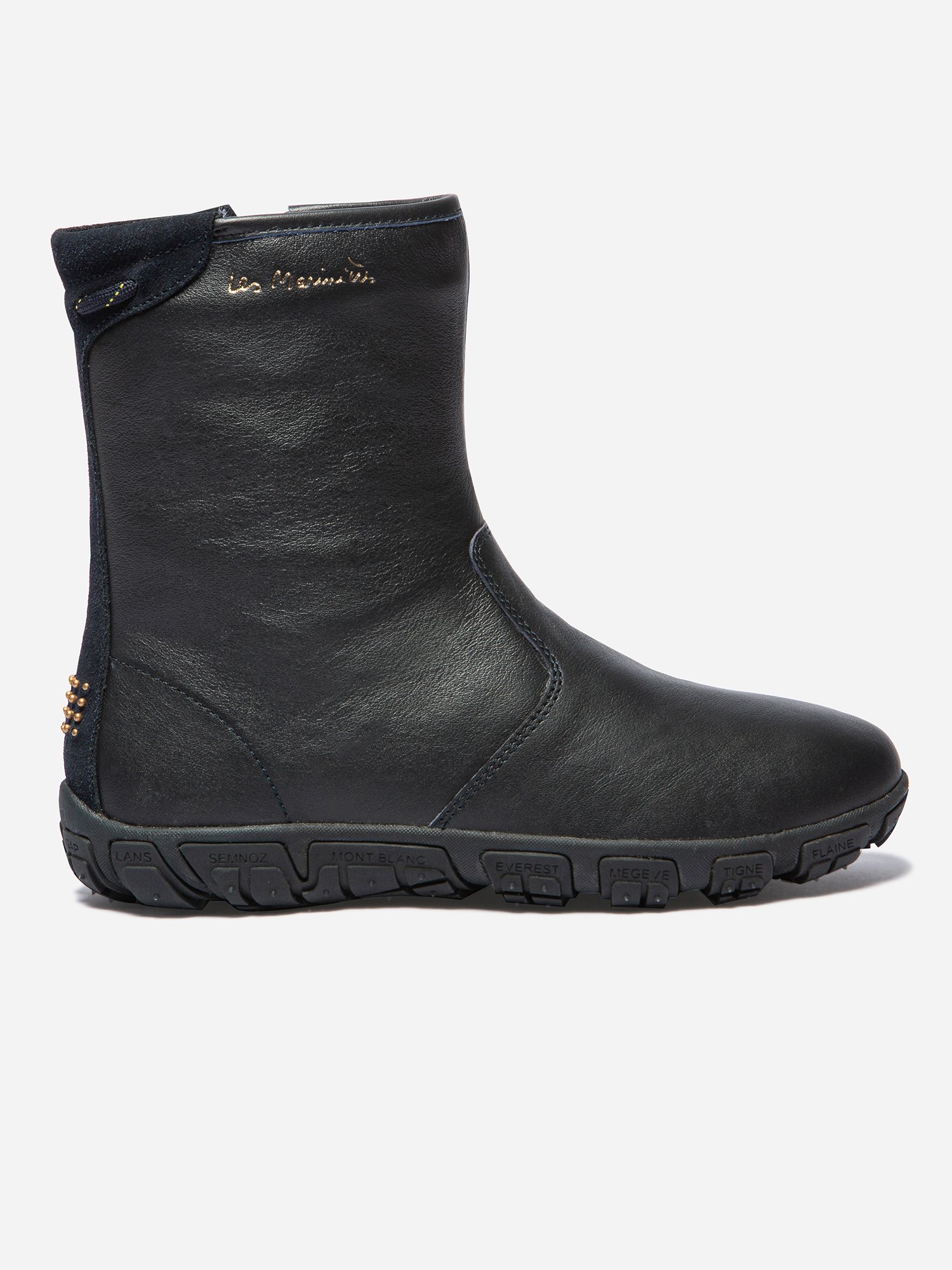 Boots Femme Confort Cuir Marine