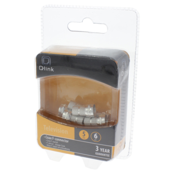 Q-Link coax F-wartel 5mm 6stuks