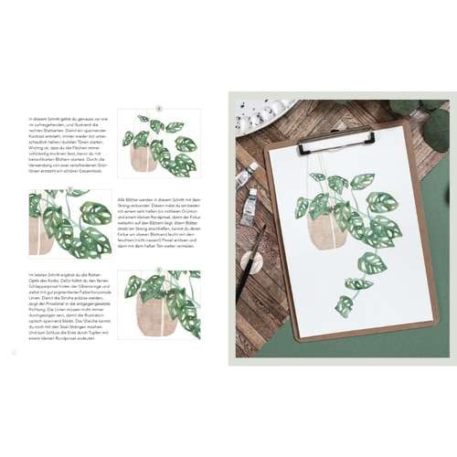 Watercolor greenery