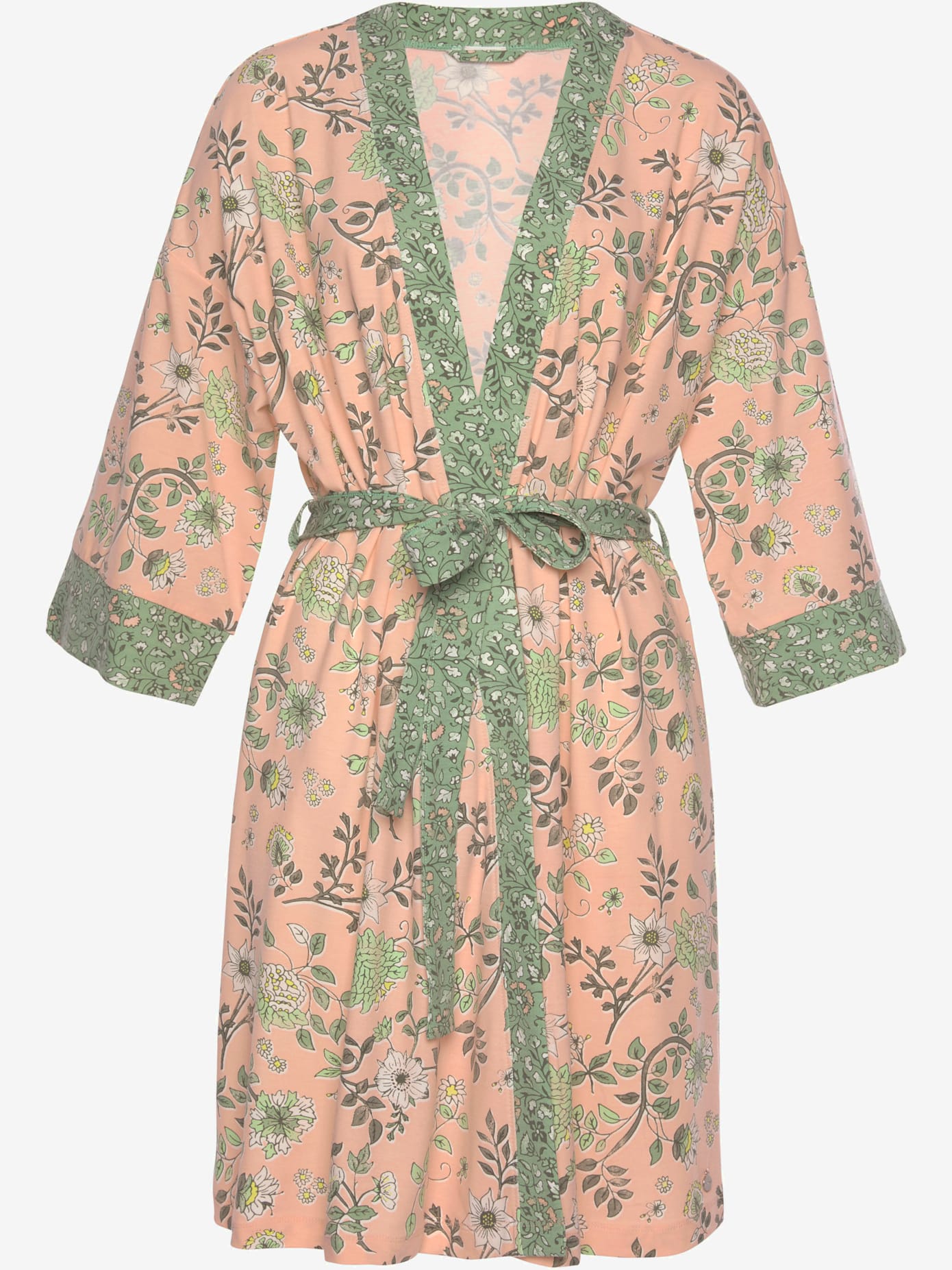 Kimono  peignoir fantaisie avec imprimé floral