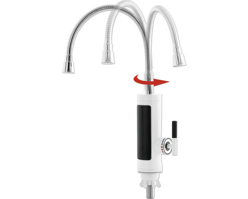 EASYmaxx keukenkraan, wit/roestvrij staal/chroom 1737