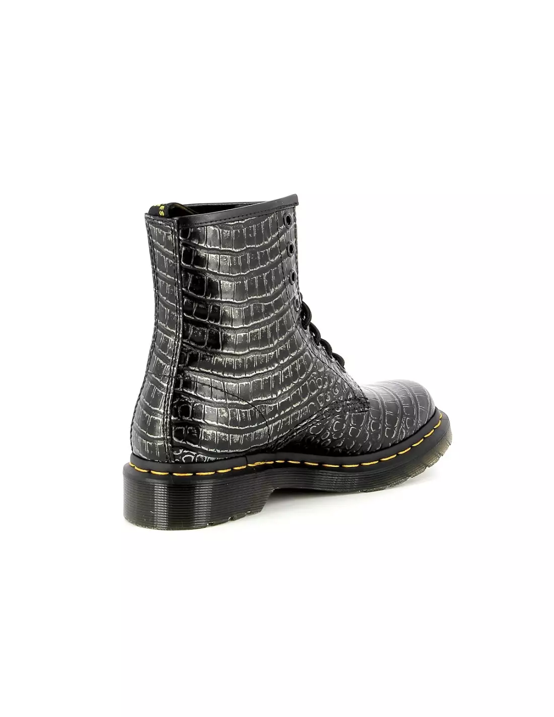 DR MARTENS 1460 W - Boots & bottines Gunmetalwildcrocemboss