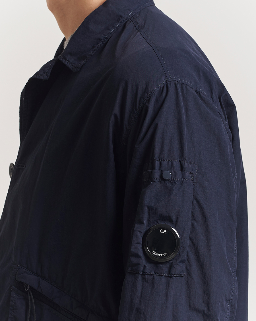 C.P. Company Flatt Nylon Blazer Jacket Navy