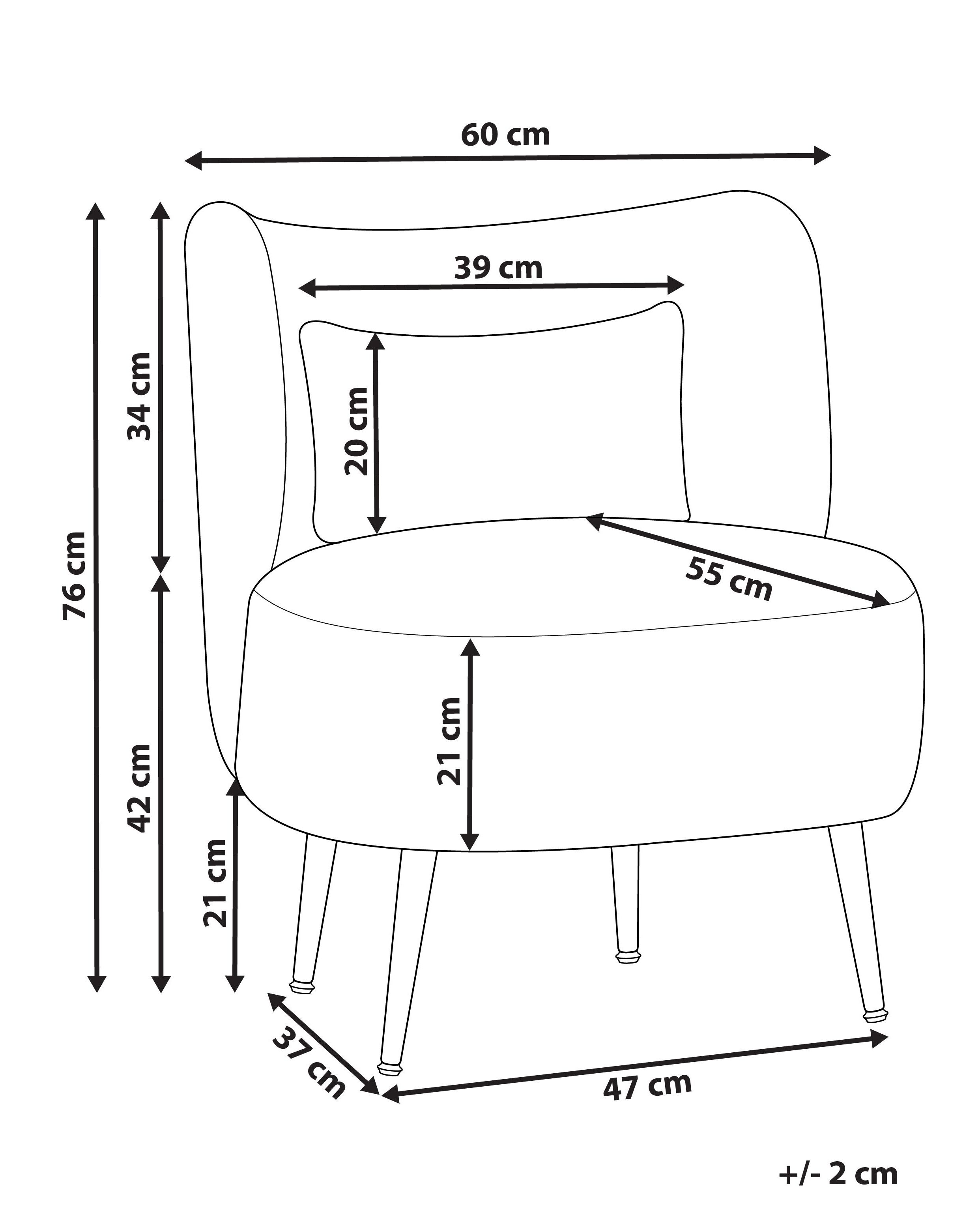 Fauteuil OTSBY II met kussen Bouclé Groen