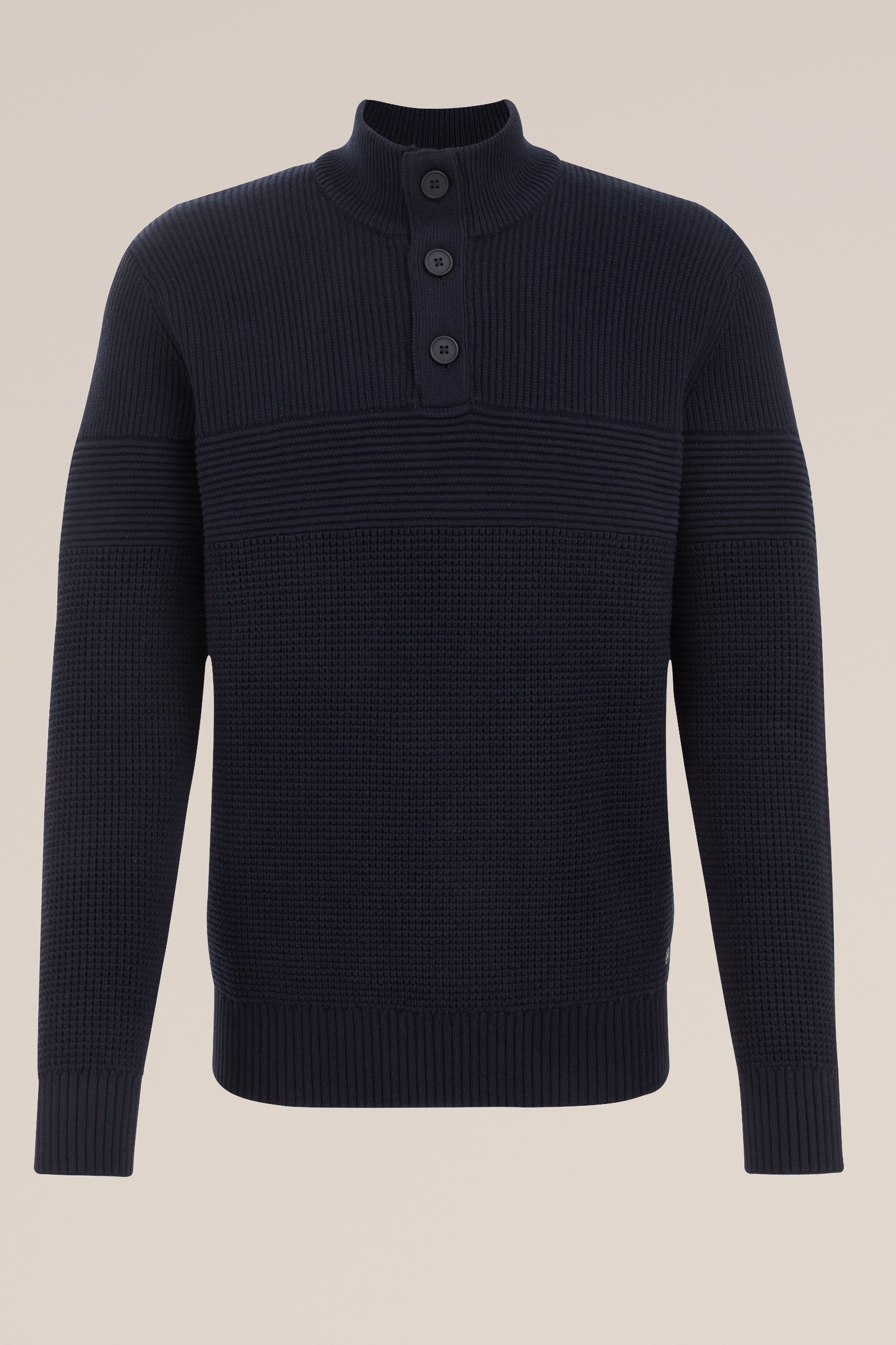 gebreide trui met structuur WE Fashion Donkerblauw