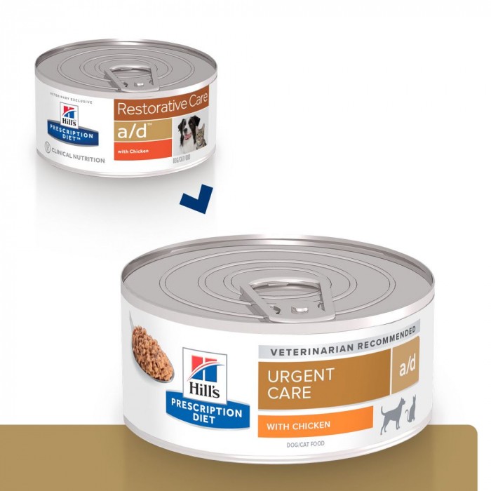 HILL'S Prescription Diet a/d Restorative Care en Boîtes au Poulet - Pâtée pour chien et chat