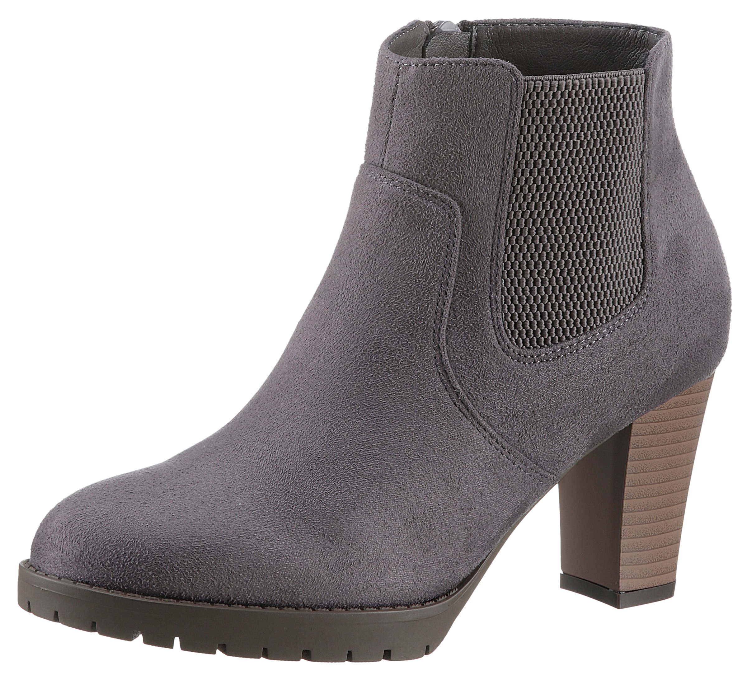 Aniston SHOES Stiefelette  , Ankleboots mit seitlichem Stretcheinsatz - NEUE KOLLEKTION