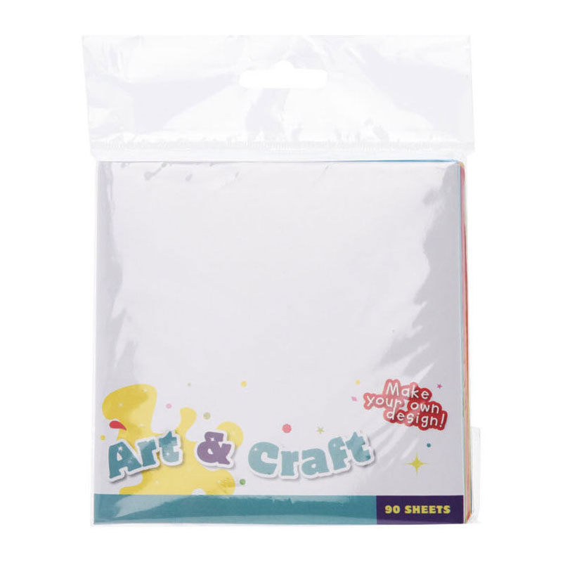 Papier Gekleurd Vierkant, 90 Vellen