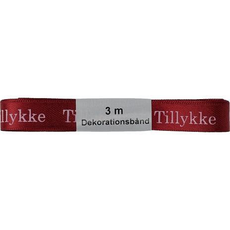 Studenter satinbånd 15 mm x 3 meter – flere varianter – assorteret