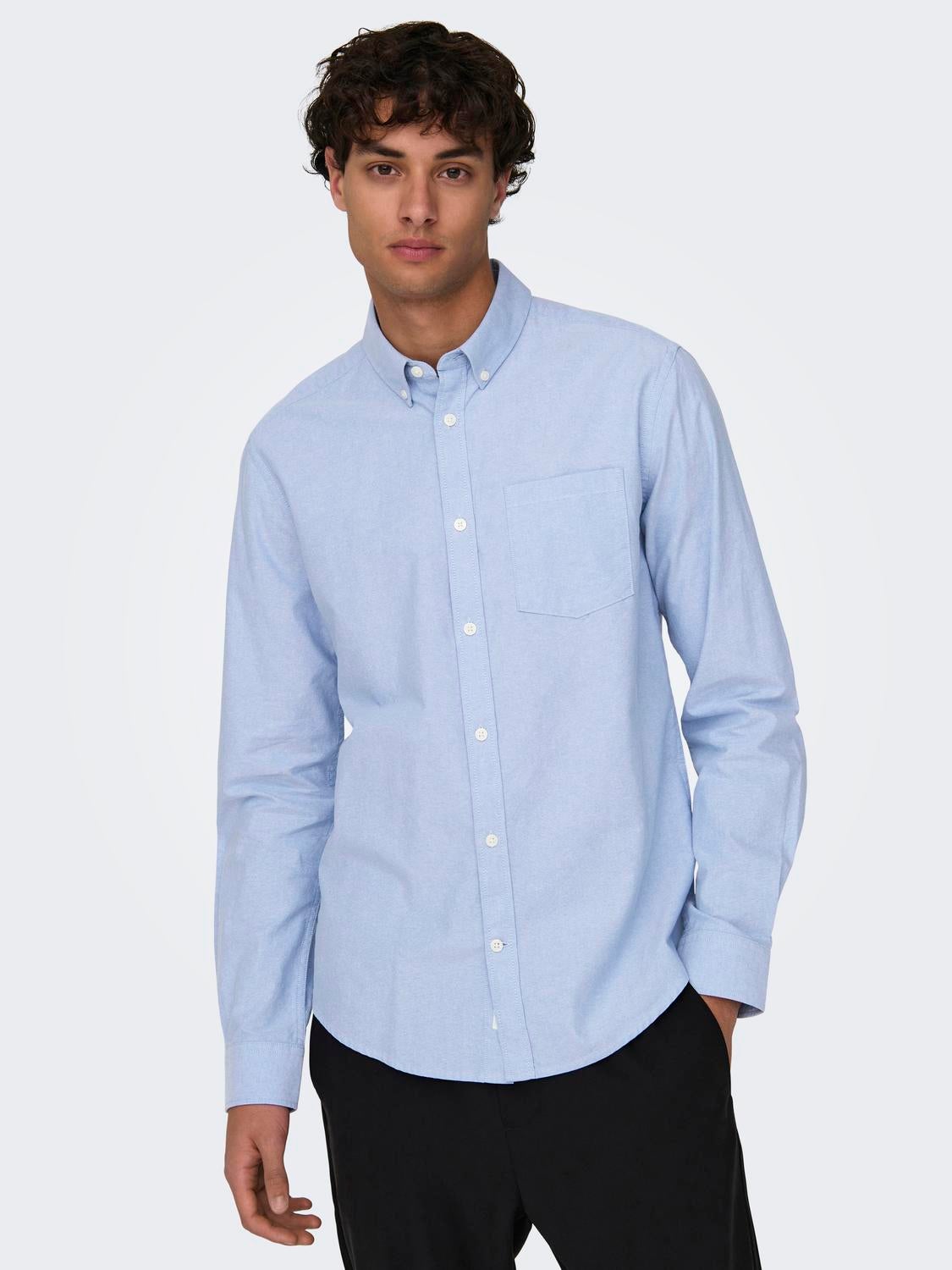 ONSNEIL Oxford Hemd Cashmere Blue