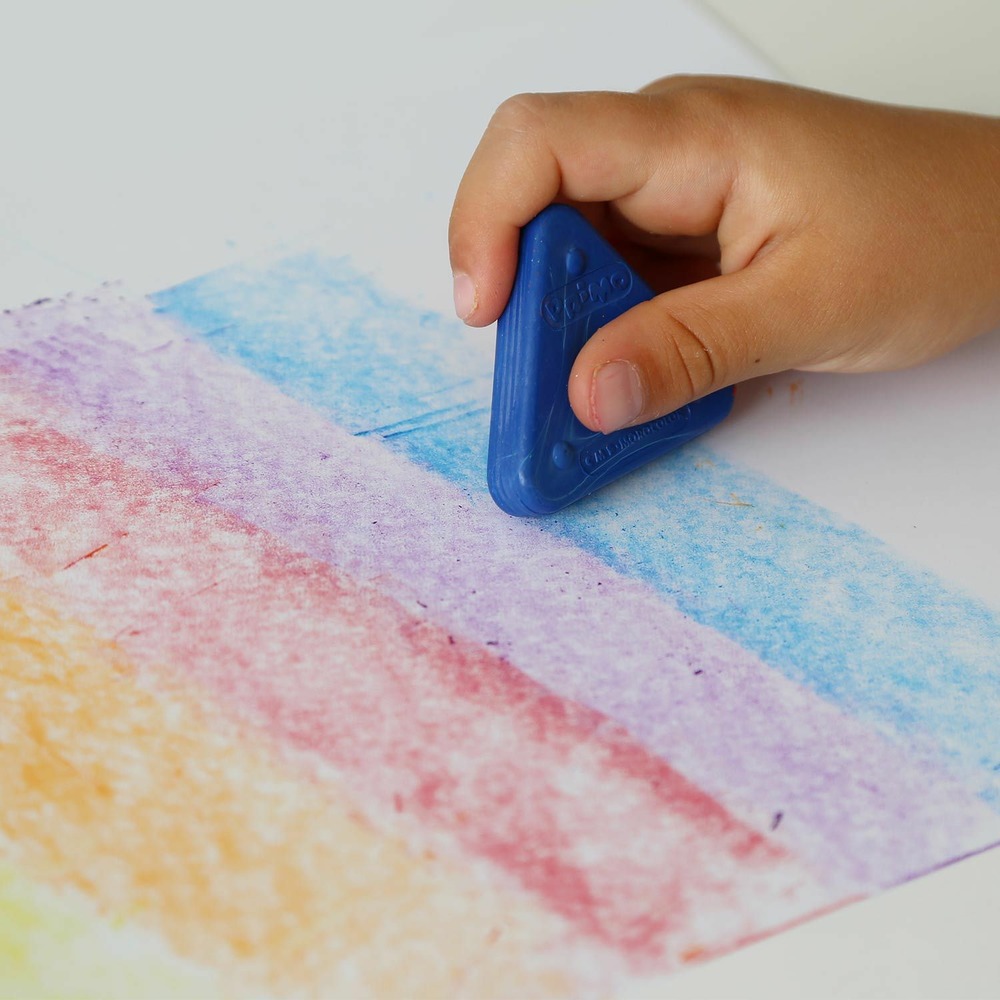 30 crayons de cire triangles