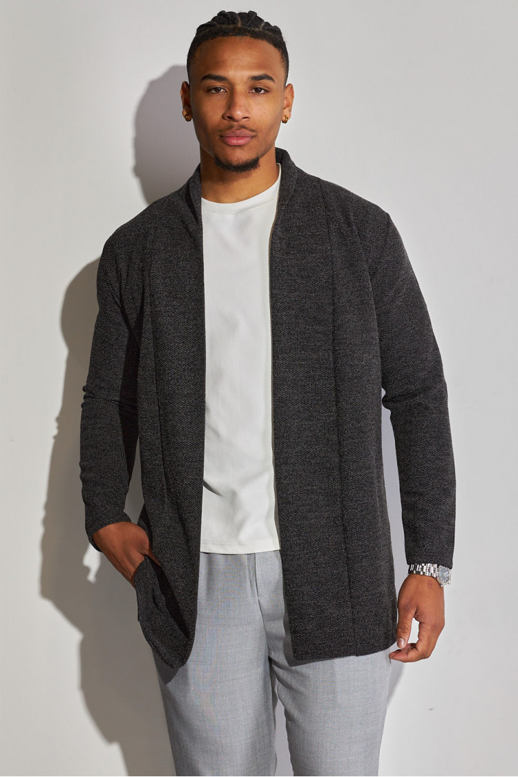 Gilet gilet texturé