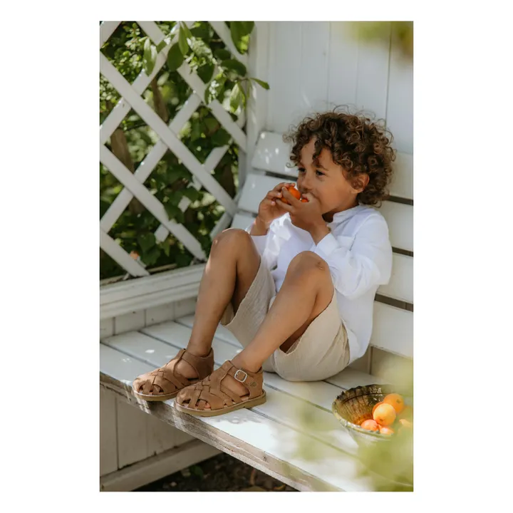 Petit Nord Sandales Scratchs Diamond | Marron