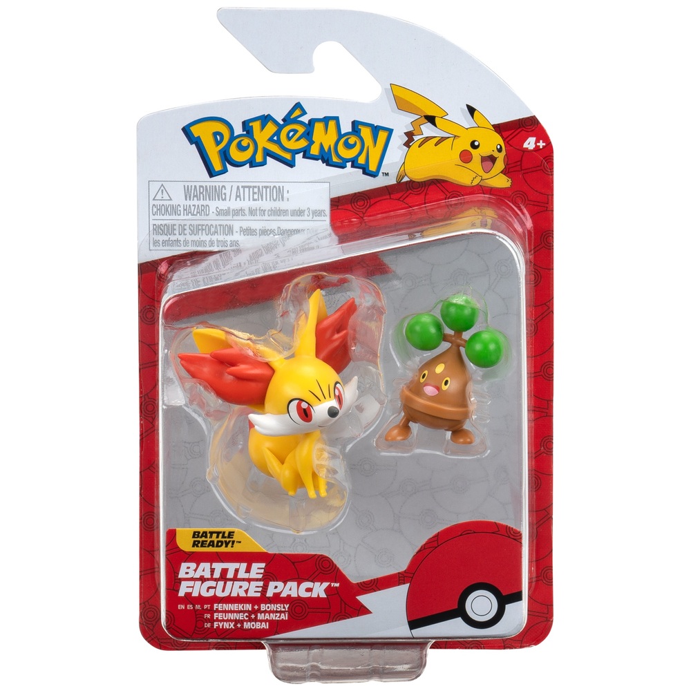 Pokémon-Kampffiguren-2er-Pack: Fynx und Bonsly