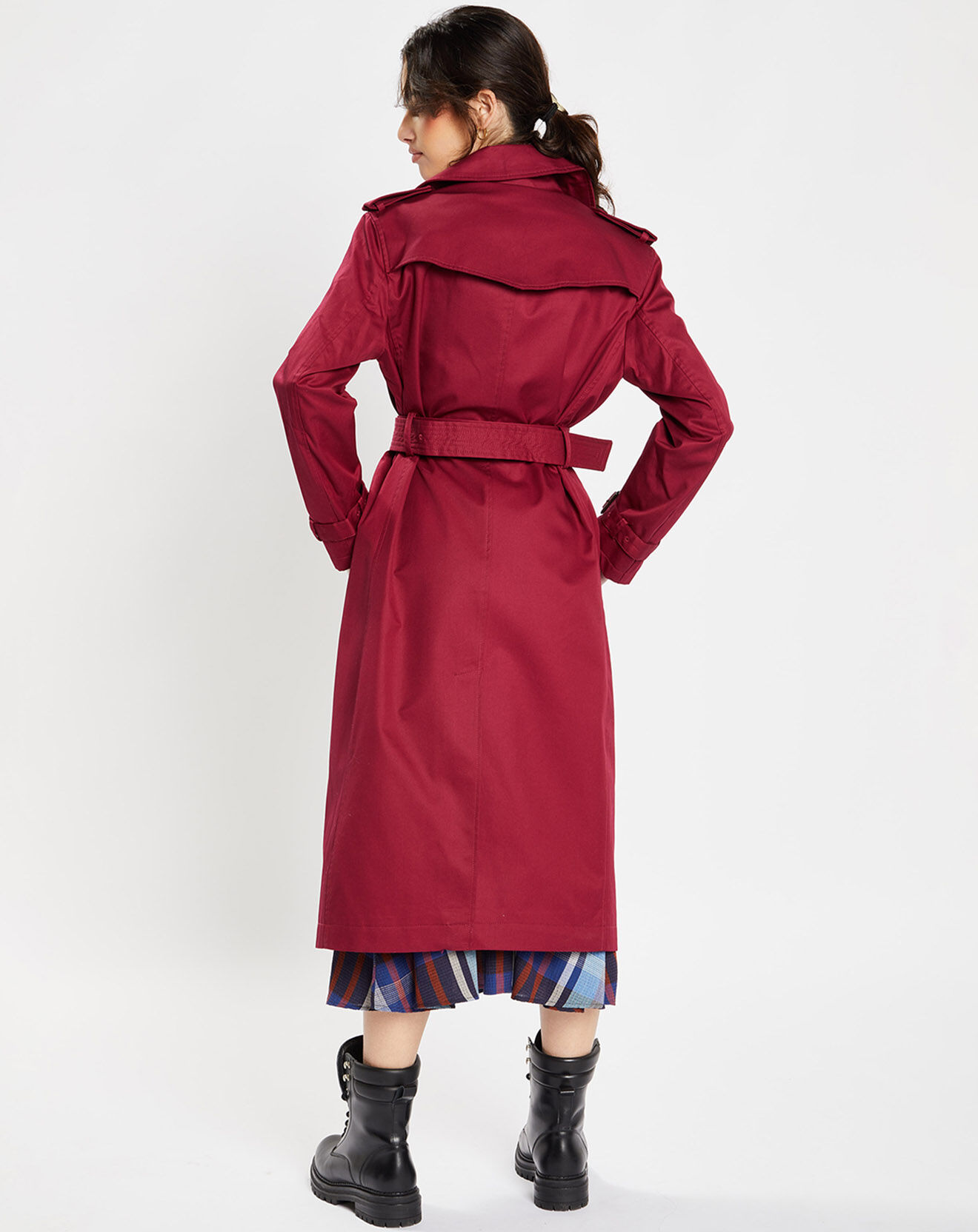Jodhpur Imperméable trench Paxi Maxi rouge foncé