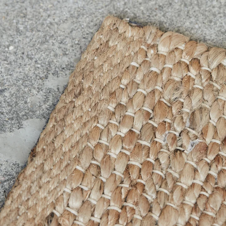 House Doctor - Hempi Teppich, 90 x 300 cm, Hanf / Jute, hellgrau