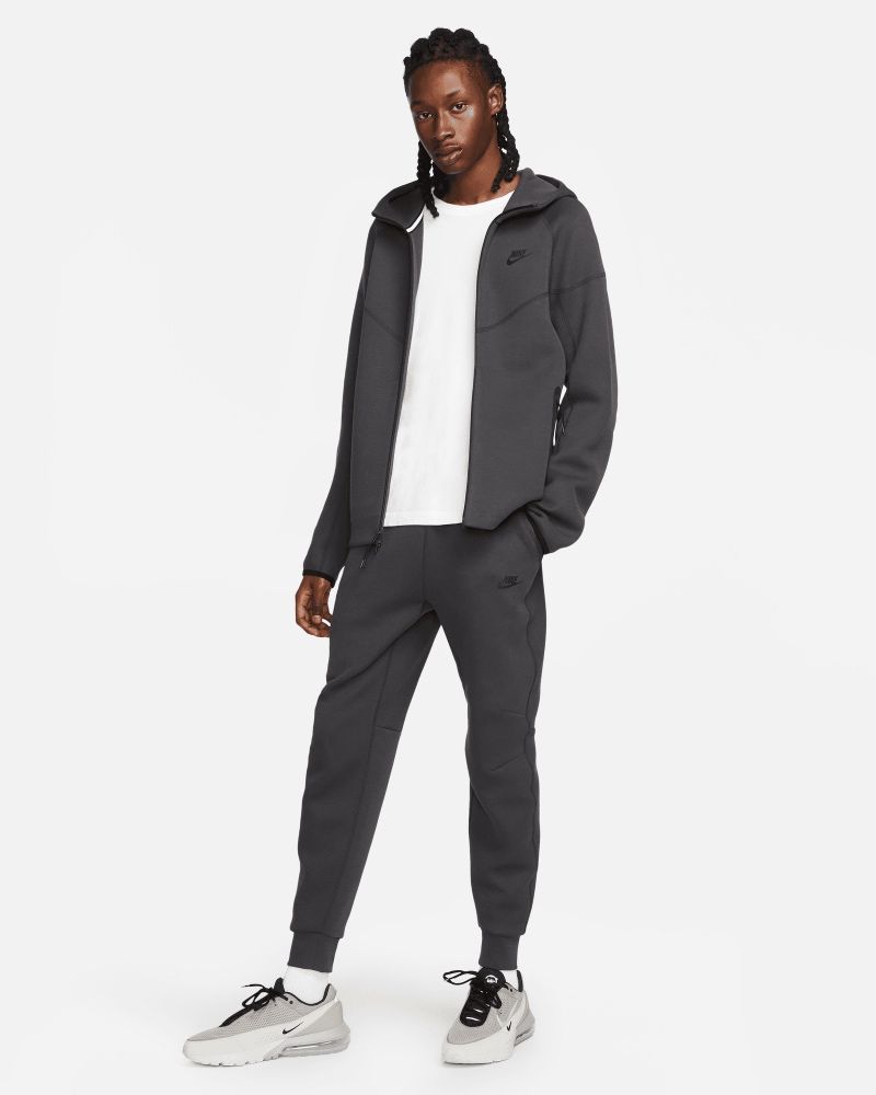 Sweat zippé à capuche Nike Sportswear Tech Fleece Noir Grain pour homme
