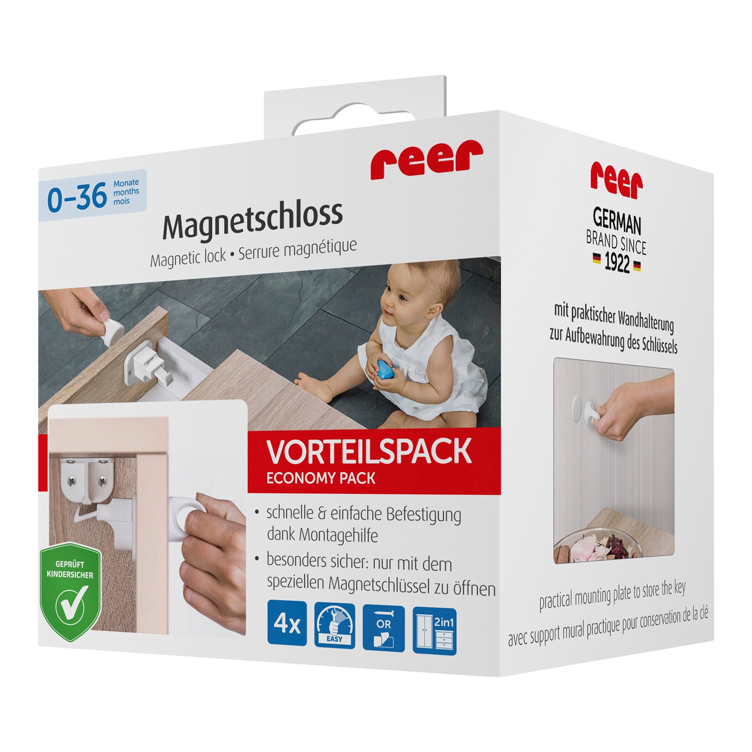 reer 4er-Pack Magnetschloss