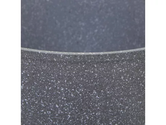 Sauteuse en aluminium - D. 28 cm - Effet pierre grise