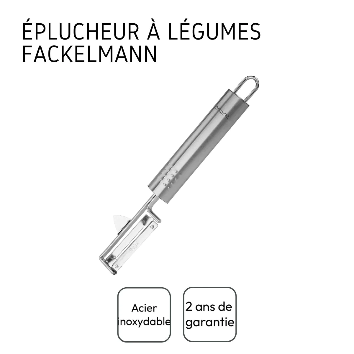 Eplucheur à légumes inox Ovale Fackelmann