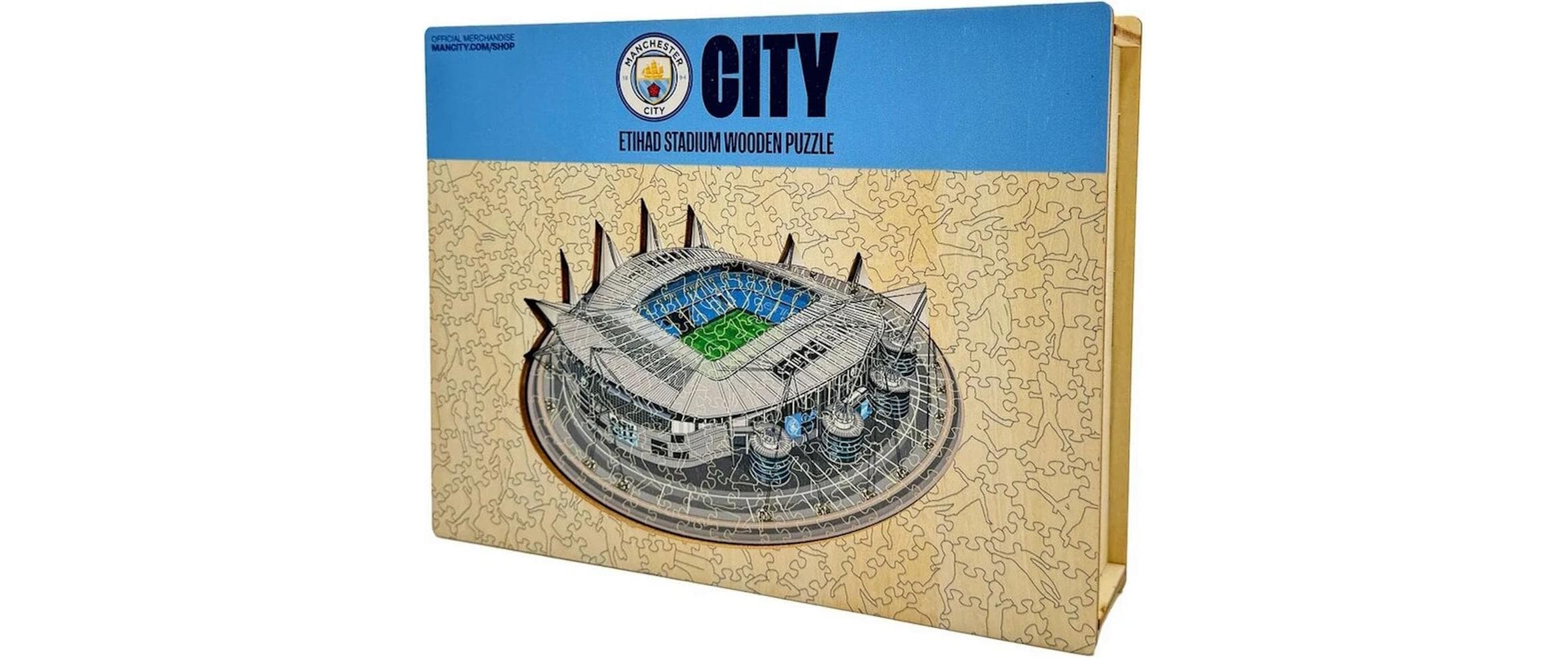 Man City FC – Etihad StadiumOffizielles Holzpuzzle, Grösse M