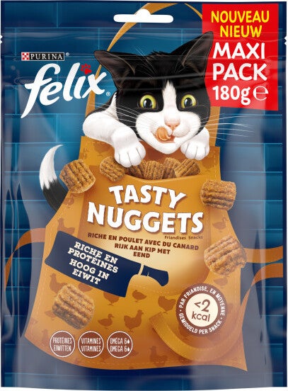 Felix kattensnack Tasty Nuggets kip / gevogelte 180 g