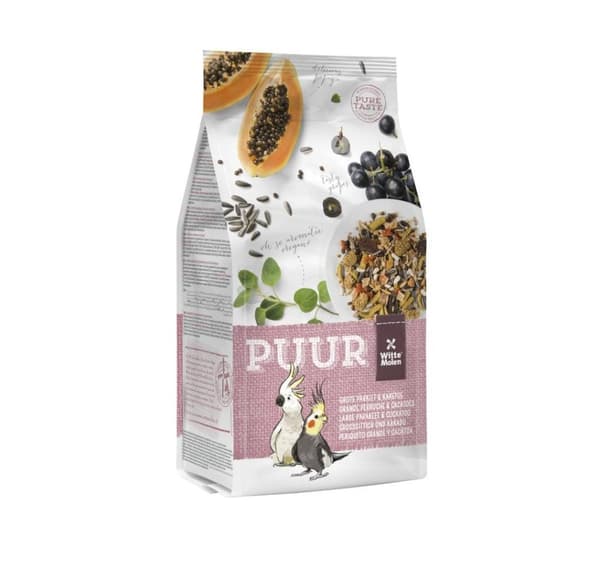 PUUR stor parakitt & kakadue 750g