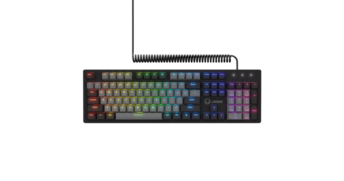 LORGARAzar 514, gaming toetsenbord  (Zwart, US lay-out, LOGAR Dream, RGB)