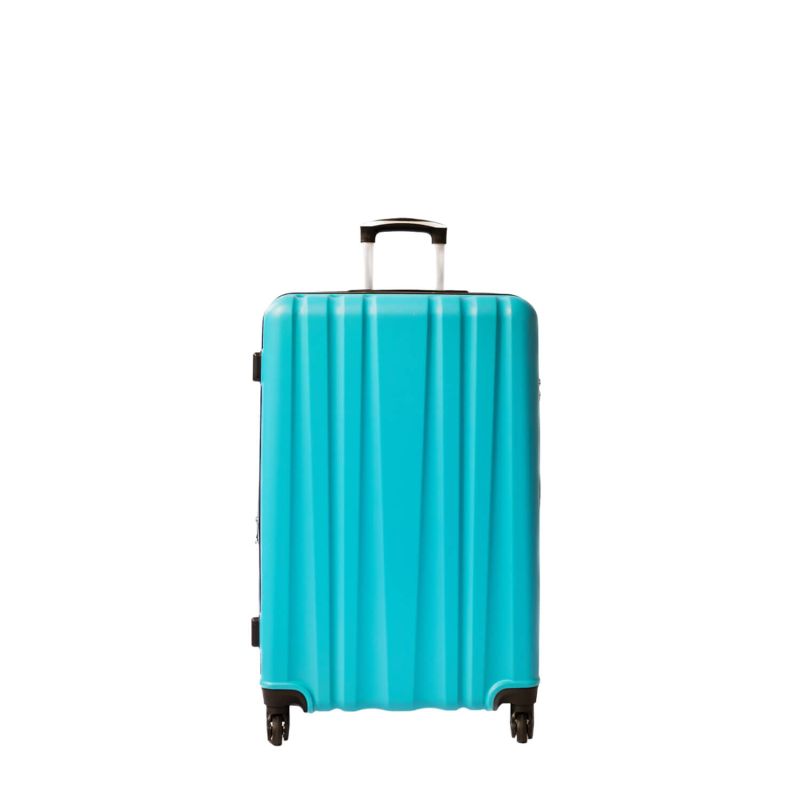 Lot de 3 valises rigides FG671 Extensibles 55, 65 et 75 cm Turquoise