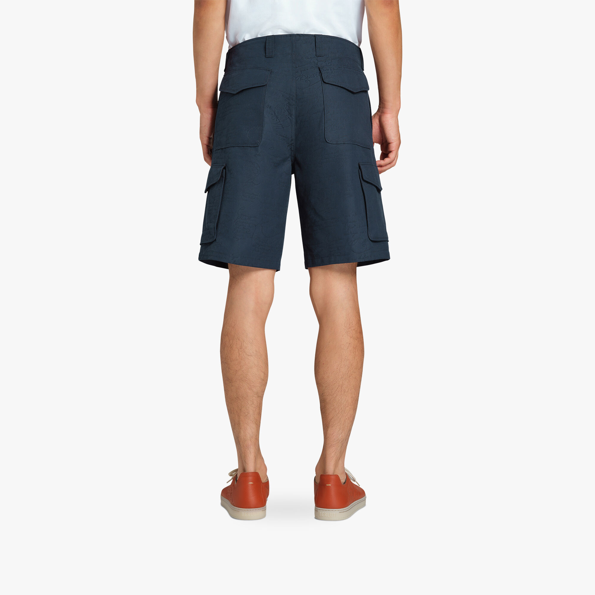 Short Cargo En Coton Scritto