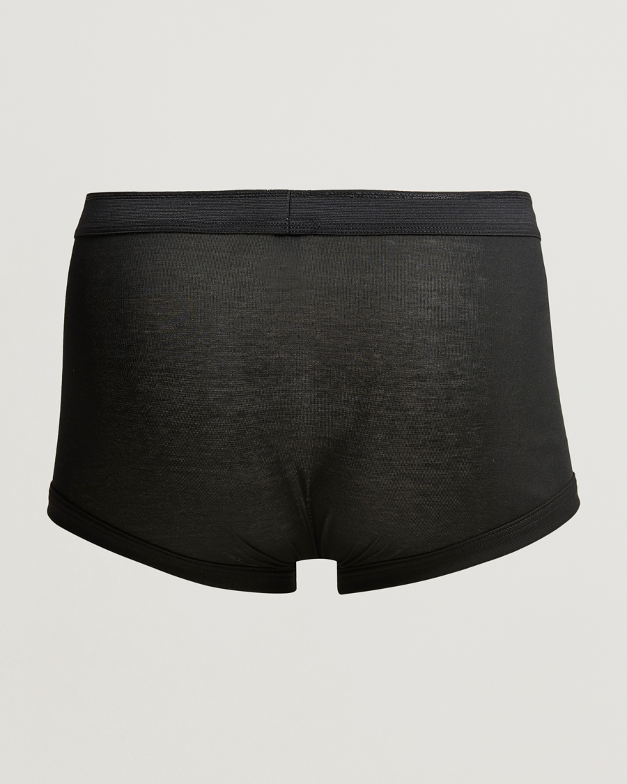Zimmerli of Switzerland Mercerized Cotton Boxer Briefs Black