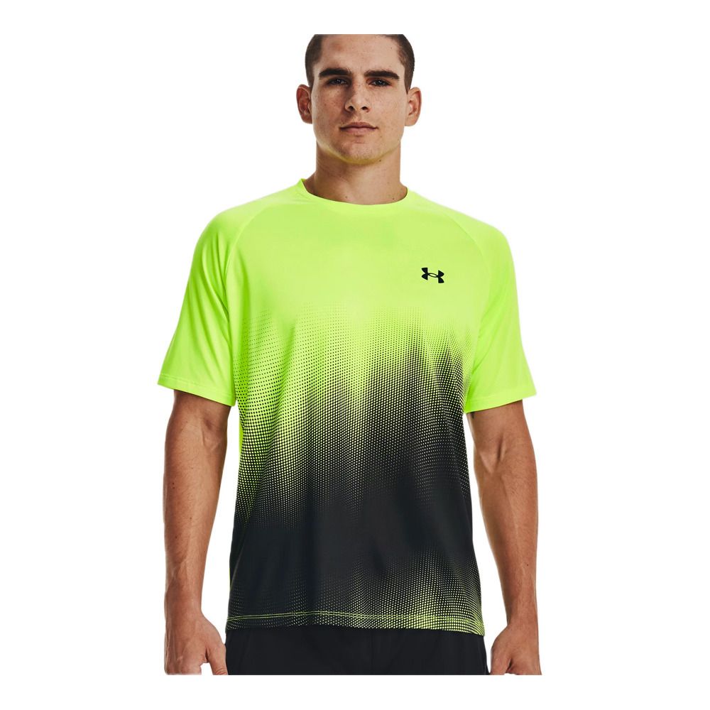 Under Armour UA TECH FADE - Maillot Homme lime surge/black/black
