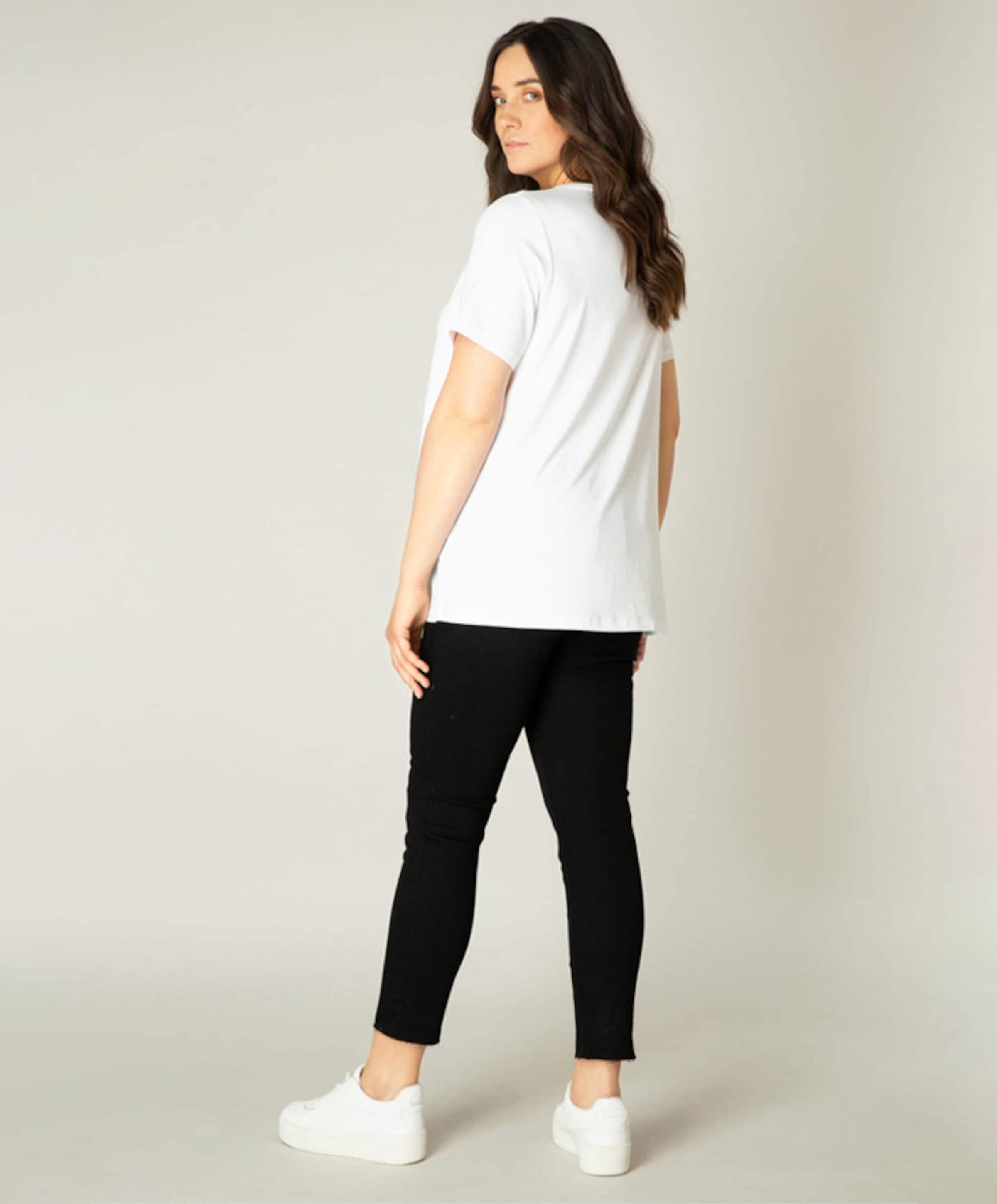 Base Level Curvy Dames T-shirt wit
