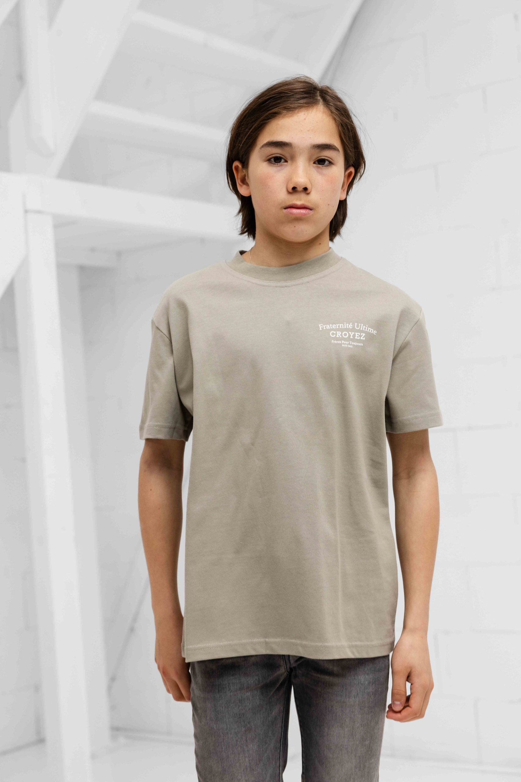 Croyez Mini Fraternité T-Shirt Kids Grijs